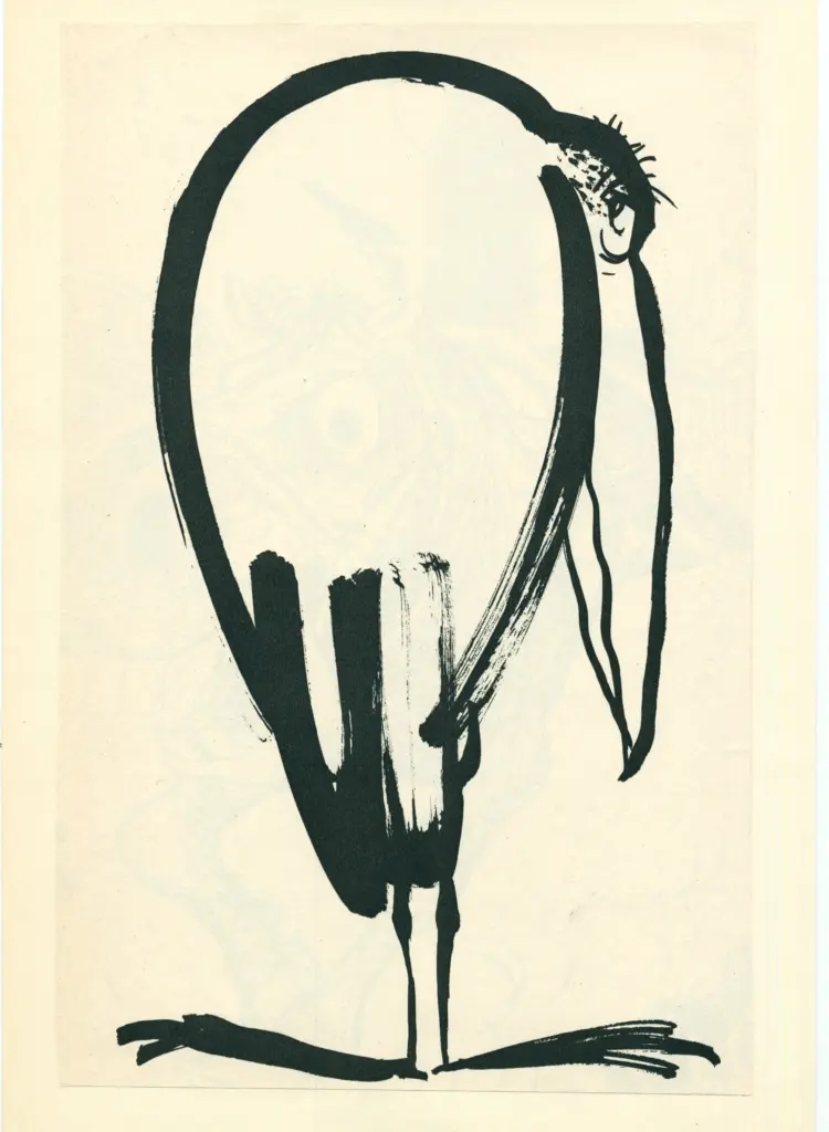 Anonimo , Giovannetti, Pericle Luigi - sec. XX - Uccello , fronte