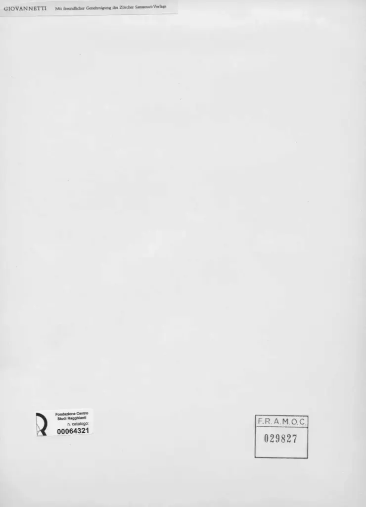 Anonimo , Giovannetti, Pericle Luigi - sec. XX - Uccello , retro