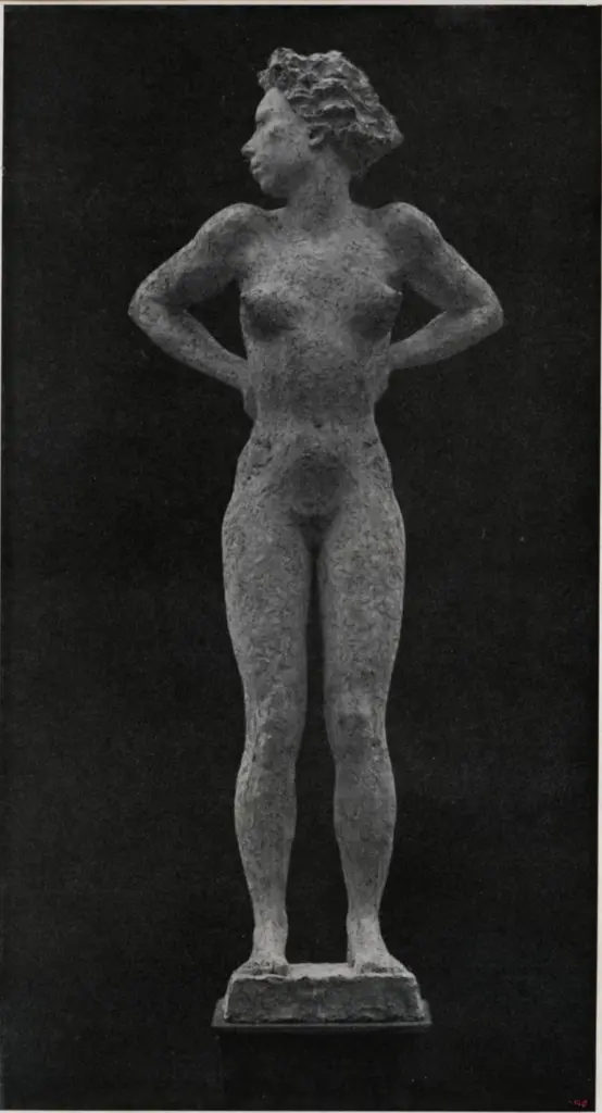 Haller, Hermann , Stehendes M&auml;dchen -