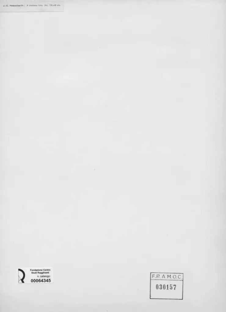 Anonimo , Hesselbarth, Jean Claude - sec. XX - A couteaux tir&eacute;s , retro