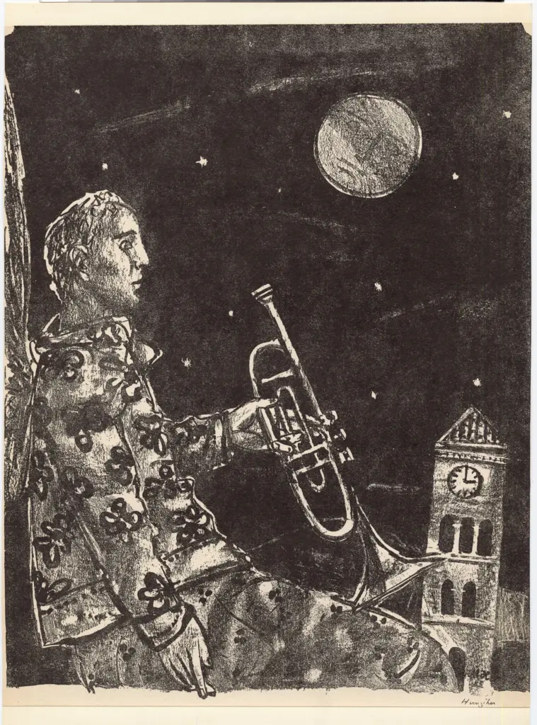 Anonimo , Hunziker, Max - sec. XX - Litografia per un manifesto , fronte