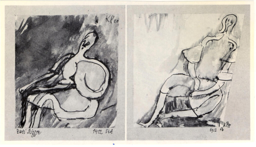 Anonimo , Klee, Paul - sec. XX - Zwei Skizzen , fronte