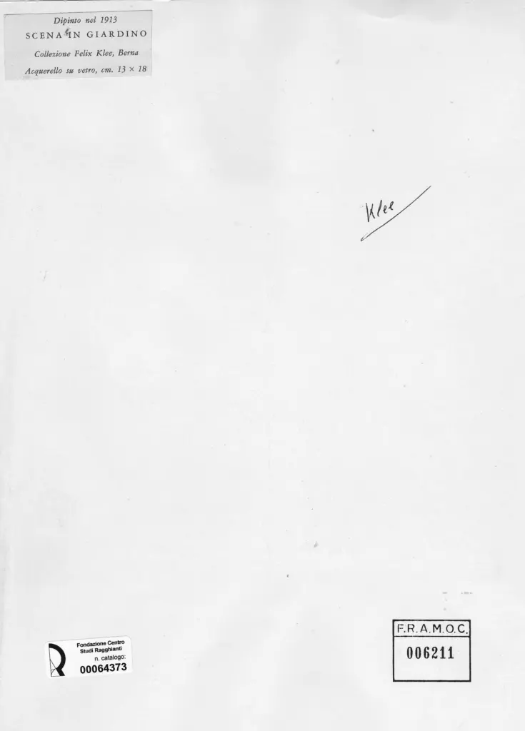 Anonimo , Klee, Paul - sec. XX , retro