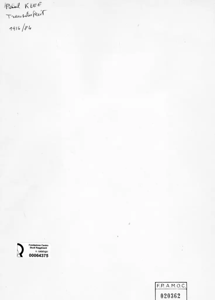 Anonimo , Klee, Paul - sec. XX , retro