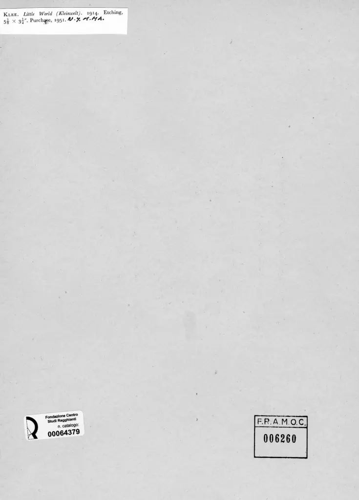 Anonimo , Klee, Paul - sec. XX - Little World , retro