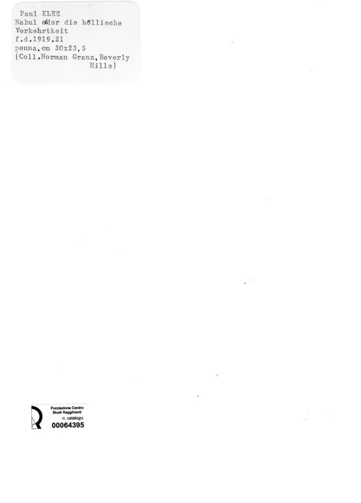 Anonimo , Klee, Paul - sec. XX , retro