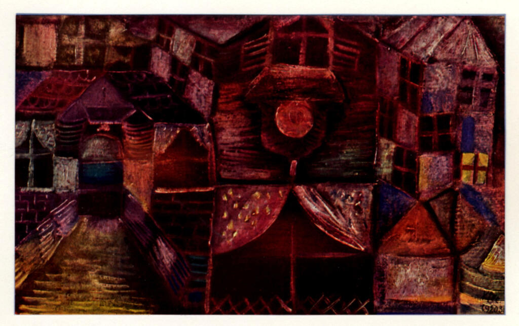 Anonimo , Klee, Paul - sec. XX - Case di notte , fronte