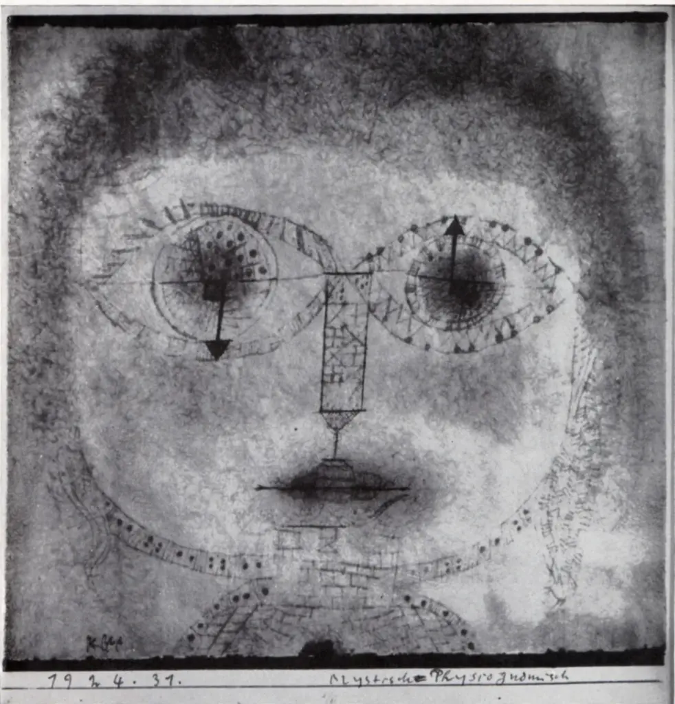 Anonimo , Klee, Paul - sec. XX - Mistica-Fisiognomica , fronte