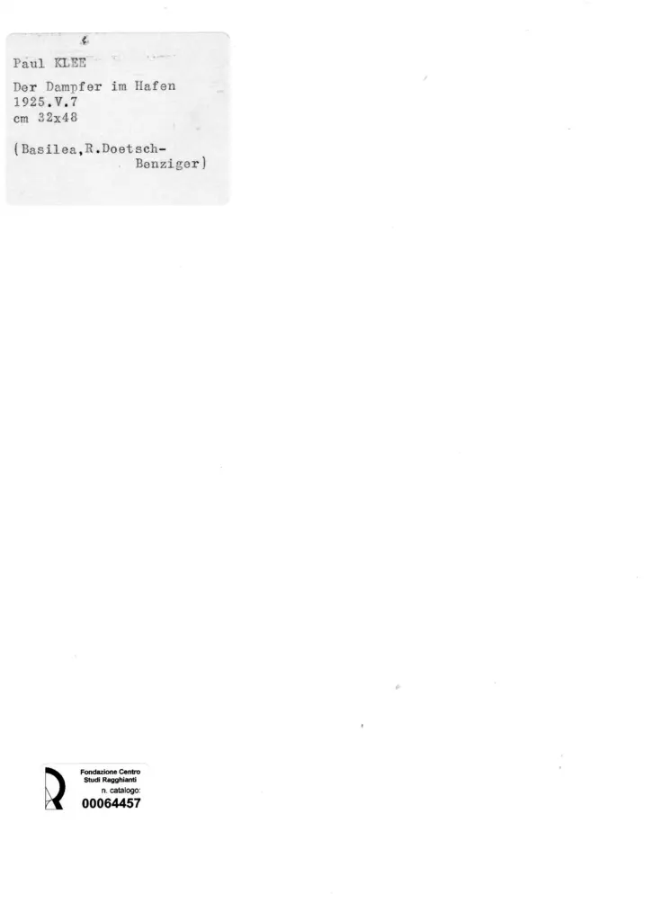 Anonimo , Klee, Paul - sec. XX , retro