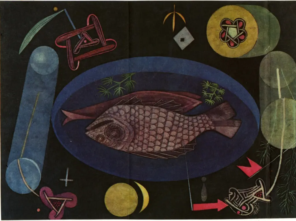 Anonimo , Klee, Paul - sec. XX - Intorno al pesce , fronte