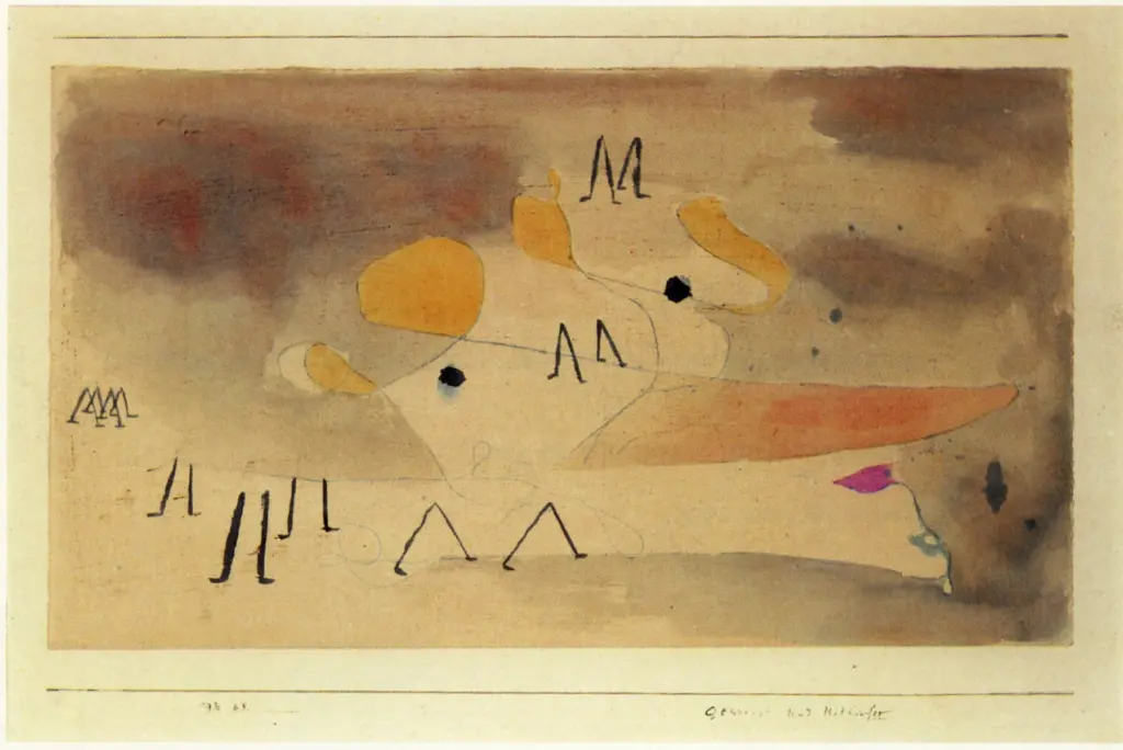 Anonimo , Klee, Paul - sec. XX - Gespenst und Mitla&uuml;fer , fronte