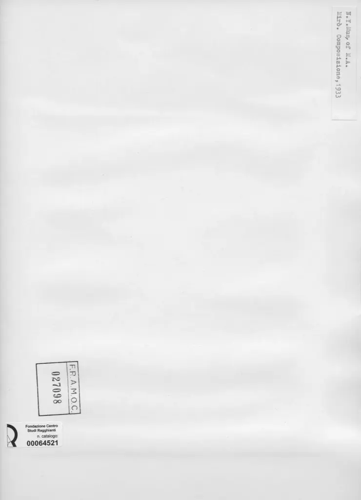 Anonimo , Klee, Paul - sec. XX - Composizione , retro