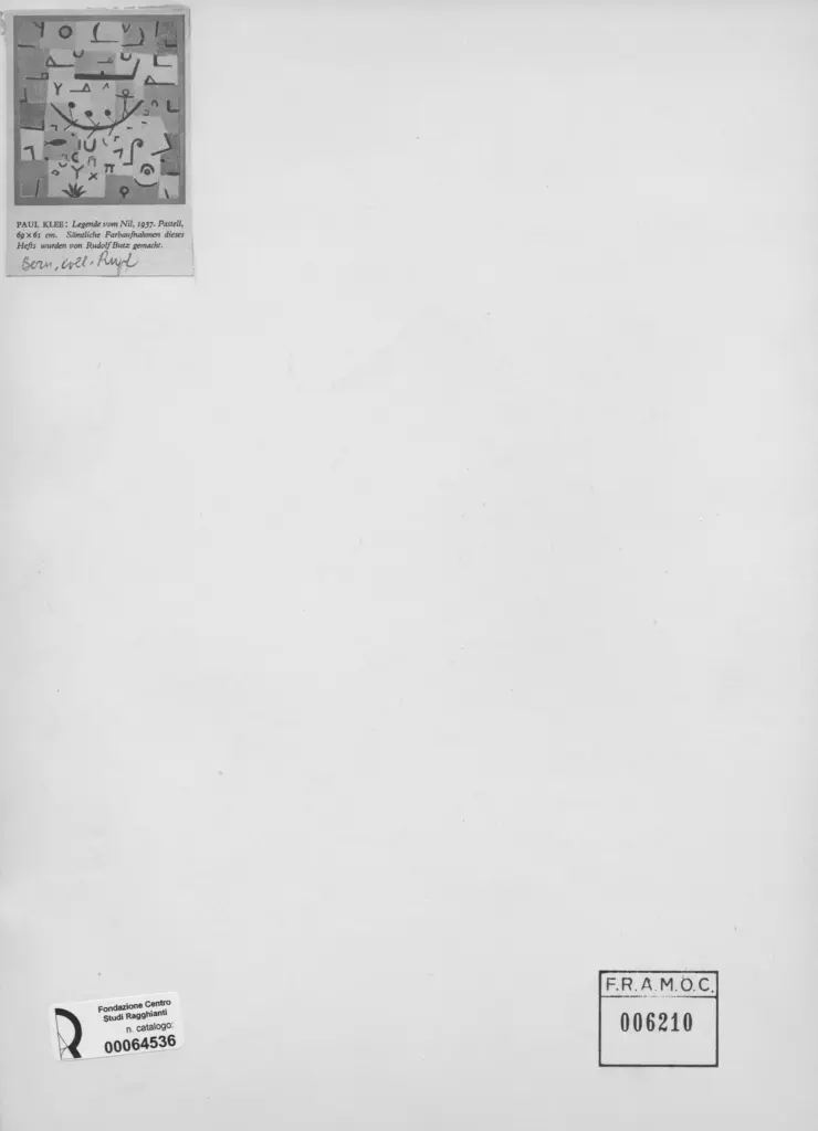 Anonimo , Klee, Paul - sec. XX , retro