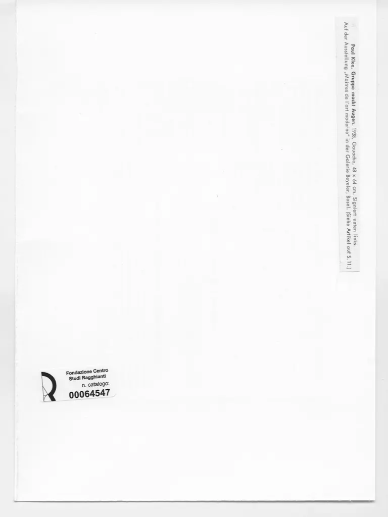 Anonimo , Klee, Paul - sec. XX , retro