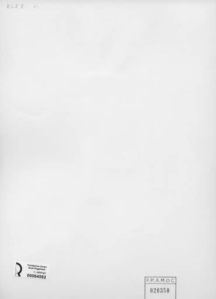 Anonimo, Anonimo , Klee, Paul - sec. XX - Ritratto , retro