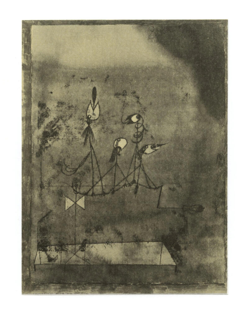 Anonimo , Klee, Paul - sec. XX - La macchina per cinquettare , fronte