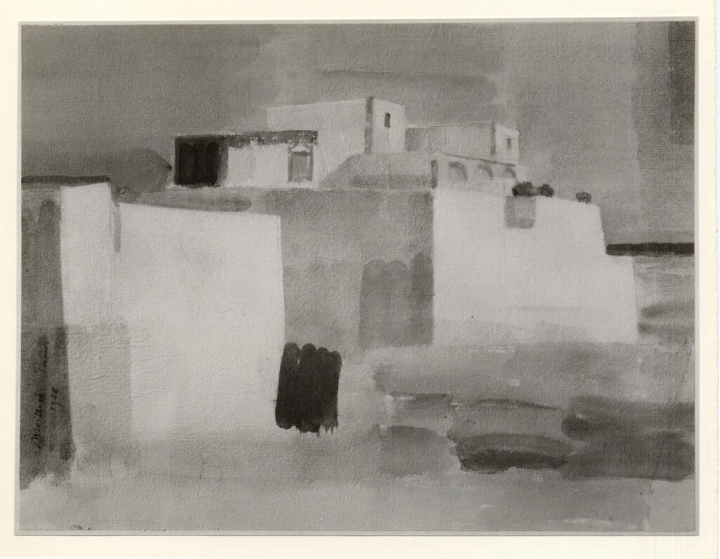 Anonimo , Moilliet, Louis - sec. XX - Chateau arabe (golfe de Tunis) , fronte