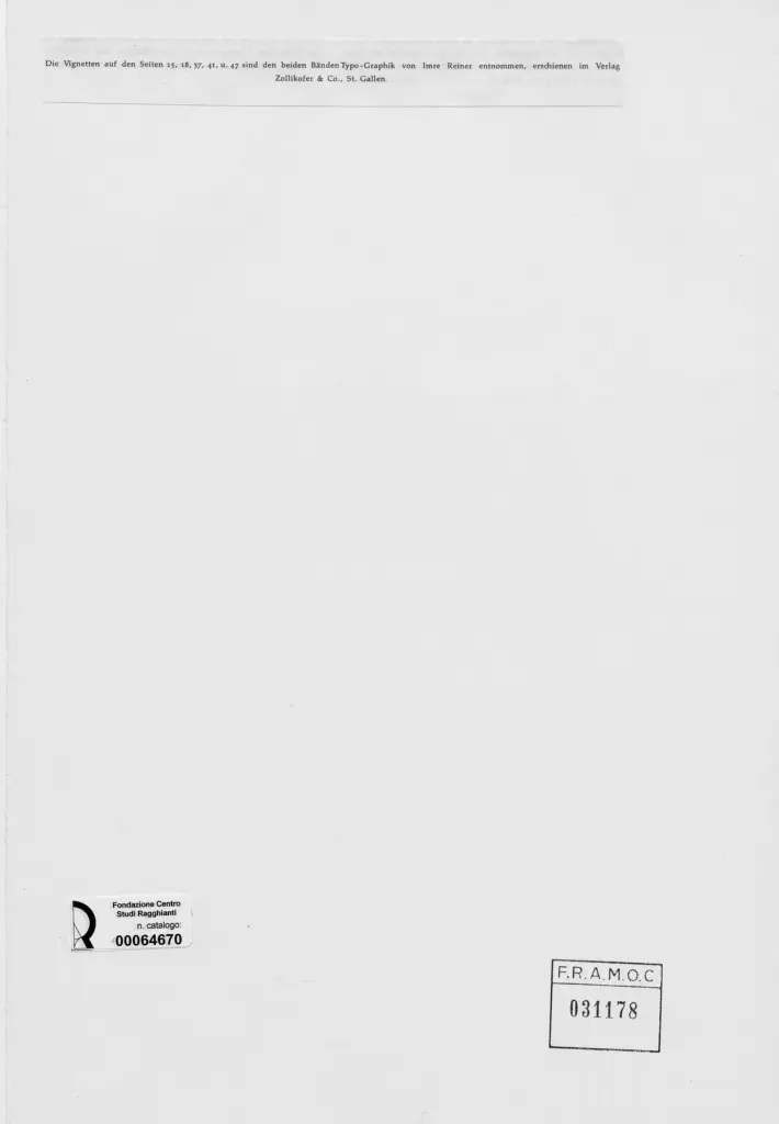 Anonimo , Reiner, Imre - sec. XX - Die Vignetten , retro