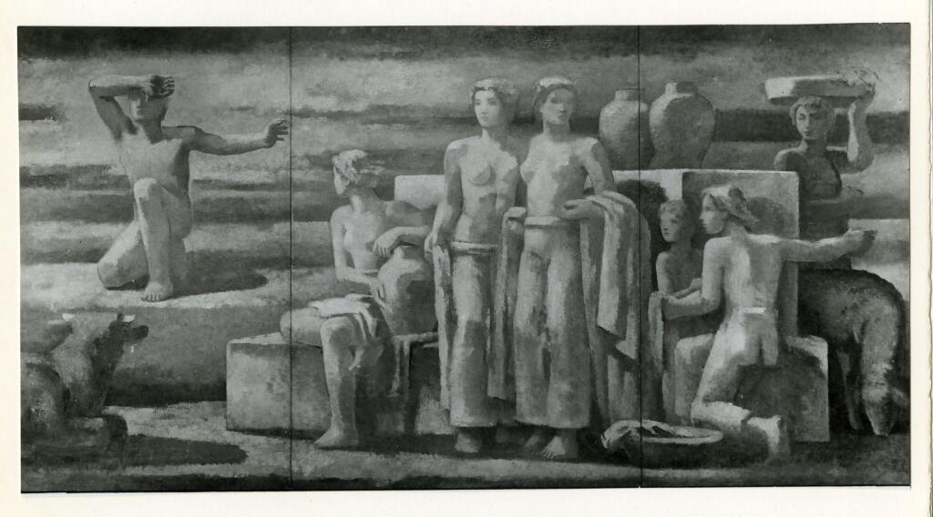 Fotografia Ferruzzi , Walser, Karl - sec. XX - Donne alla fontana , fronte