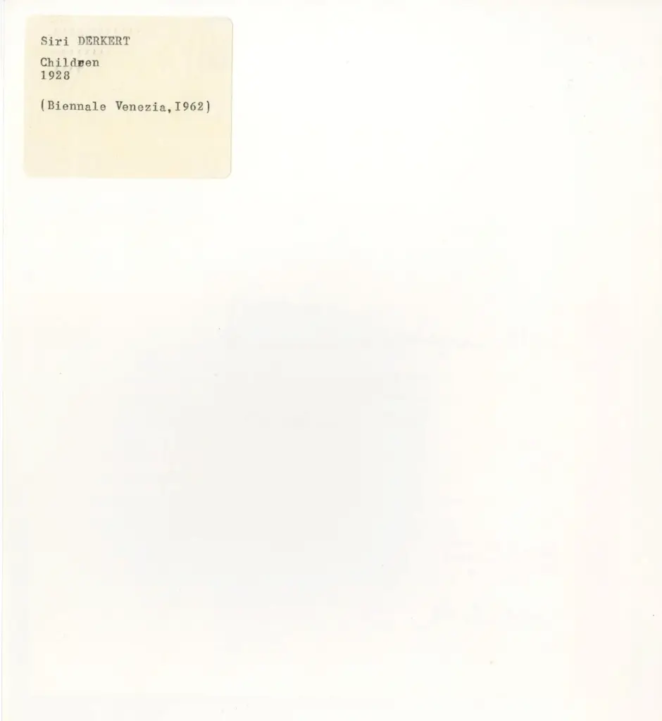 Anonimo , Derkert, Siri - sec. XX - Children , retro