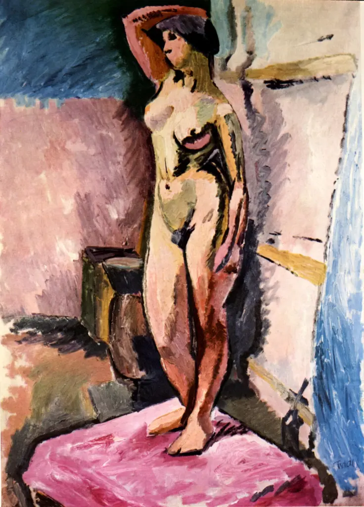 Anonimo , Grunewald, Isaac - sec. XIX/ XX - Nudo di donna , fronte