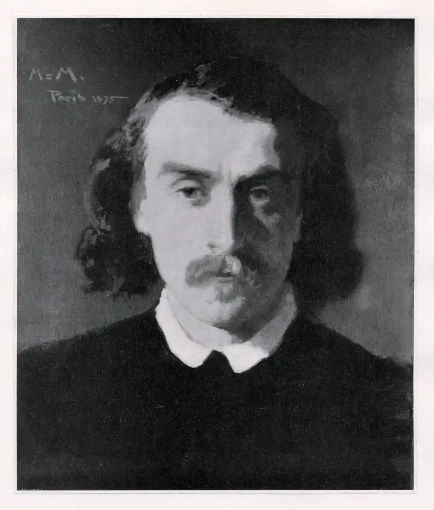 Anonimo , Munkacsy, Michael - sec. XIX - Autoritratto , fronte