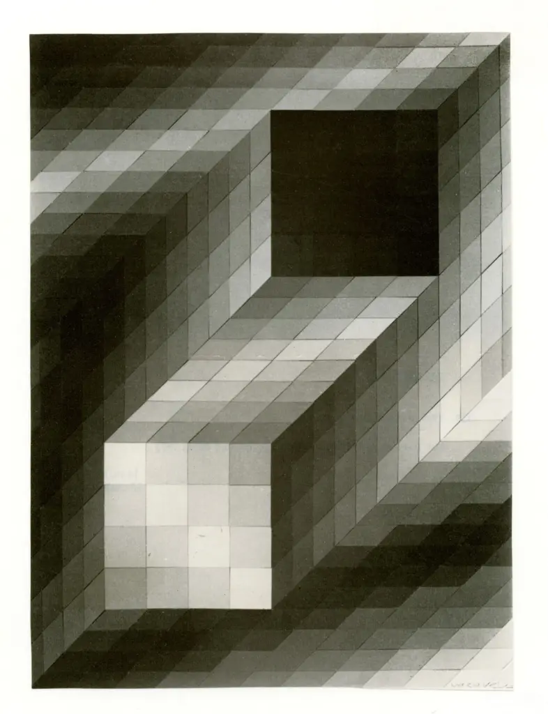 Anonimo , Vasarely, Victor - sec. XX , fronte