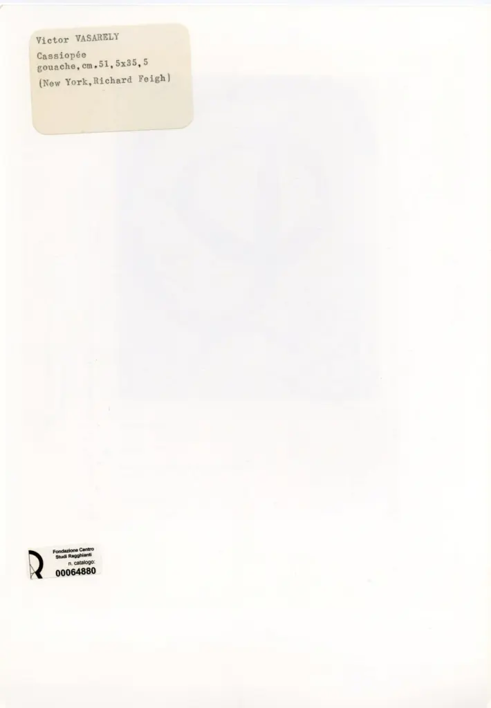 Anonimo , Vasarely, Victor - sec. XX - Cassiop&eacute;e , retro