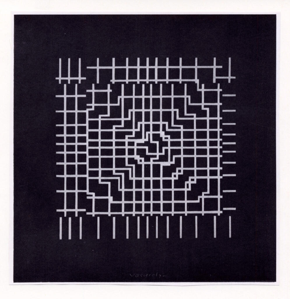 Anonimo , Vasarely, Victor - sec. XX - Grille I , fronte