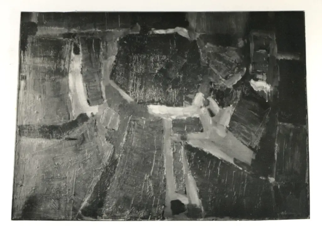 Anonimo , Ferreyra, J.C.Santos - sec. XX - Composizione (vulcano) , fronte