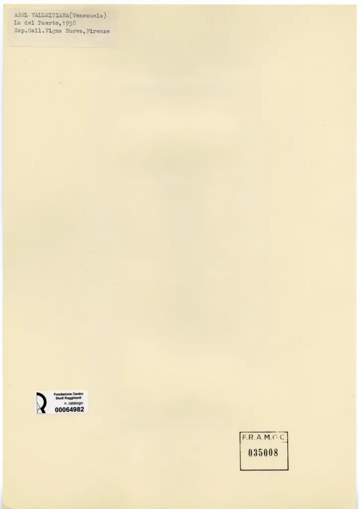 Anonimo , Vallmitjana, Abel - sec. XX - La del Paerto , retro