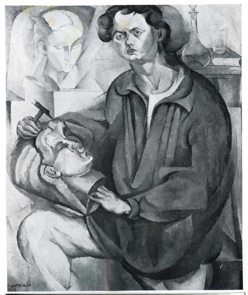 Anonimo , Rivera, Diego - sec. XX - Portrait of Oscar Miestchaninoff , fronte