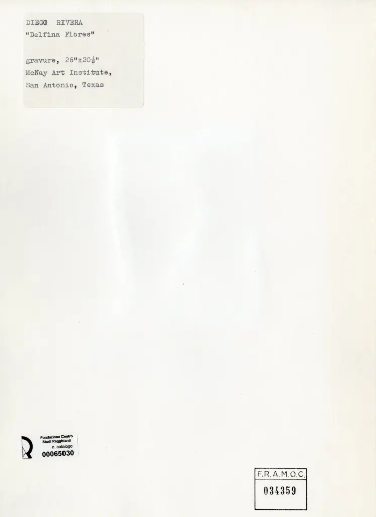 Anonimo , Rivera, Diego - sec. XX - Delfina flores , retro