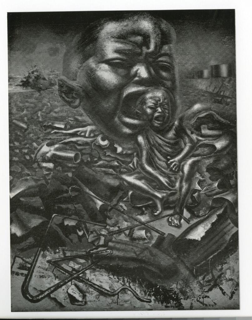 Anonimo , Siqueiros, David Alfaro - sec. XX - Echo des Weinens , fronte