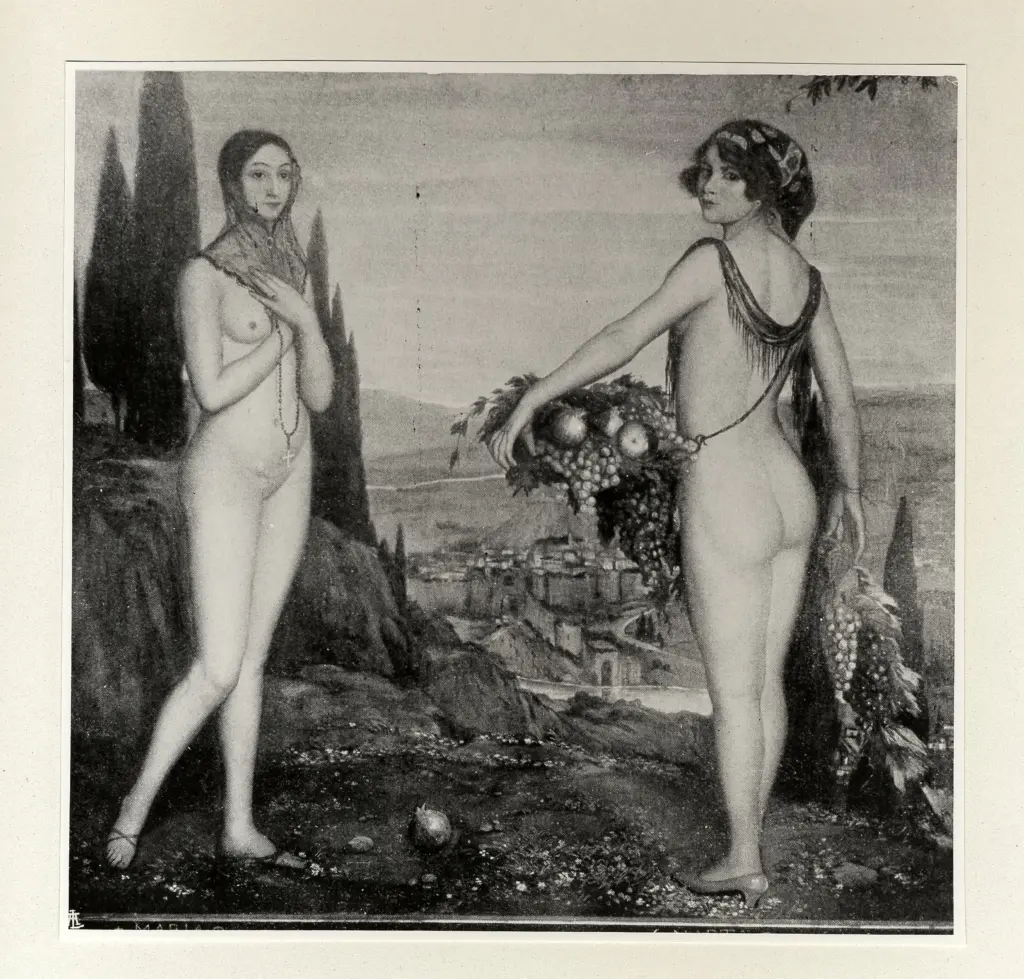 Anonimo , Z&agrave;rraga, Angel - sec. XX - Marta e Maria , fronte