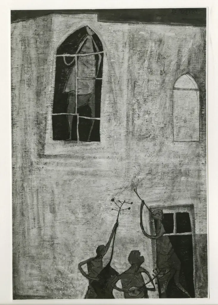 Anonimo , Castel, Mosh&eacute; - sec. XX - Messias Sucher , fronte