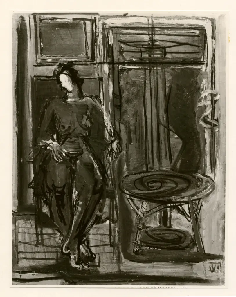 Streichman, Yeheskel , Nudo accanto al tavolo -