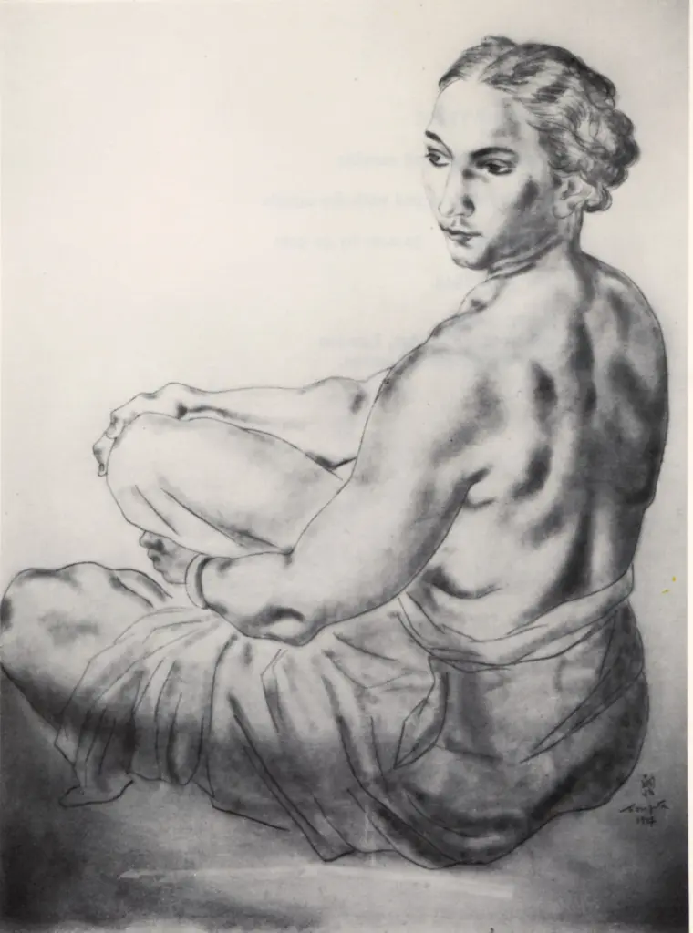 Foujita, Tsugaharu , Ritratto di donna