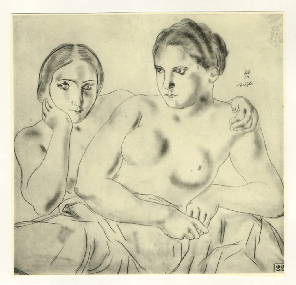 Foujita, Tsugaharu , Due giovani donne