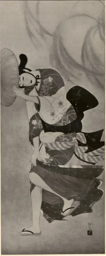 Anonimo , Kuribara - sec. XX - Der Windstoss , fronte