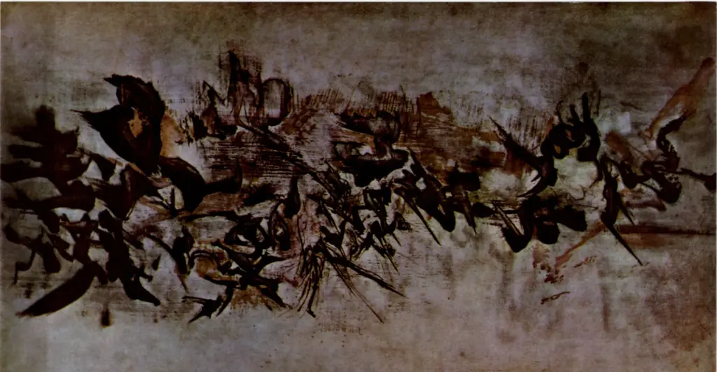 Wou-Ki, Zao , Komposition mit Schriftzeichen