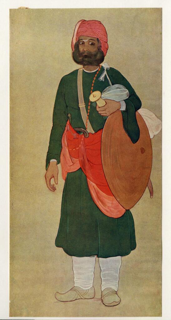 Anonimo , Rahamin, Fyzee - sec. XX - Rajput Warrior , fronte