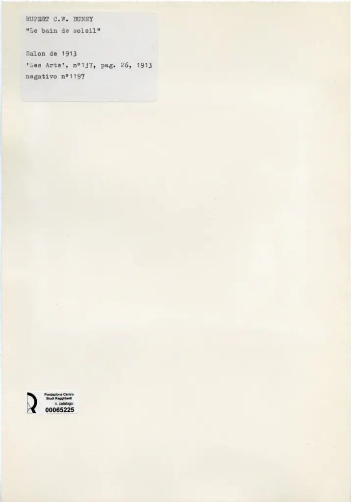 Anonimo , Bunny, Rupert C. W. - sec. XIX/XX - Le Bain de Soleil , retro