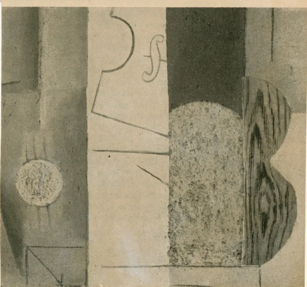 Anonimo , Picasso, Pablo - sec. XX - Violin and Guitar , fronte