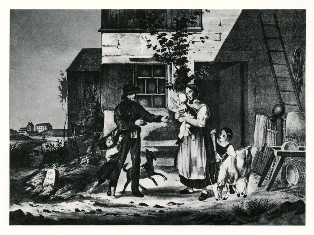 Anonimo , Anonimo tedesco sec. XIX , fronte