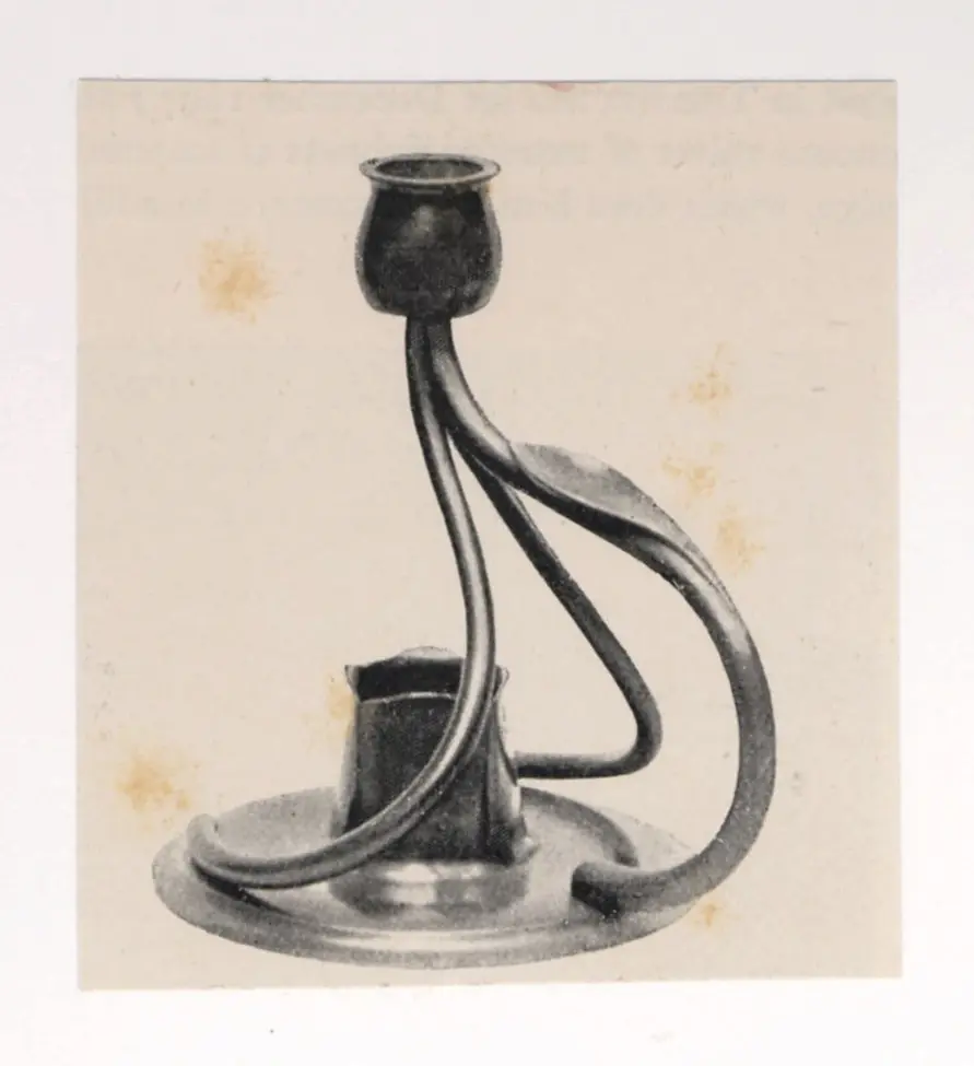 Anonimo , Selmersheim, Tony - sec. XIX - Candeliere di bronzo , fronte