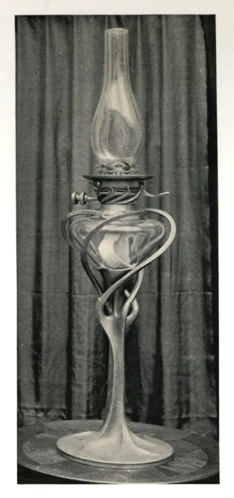 Anonimo , Selmersheim, Tony - sec. XIX - Bronze lamp , fronte