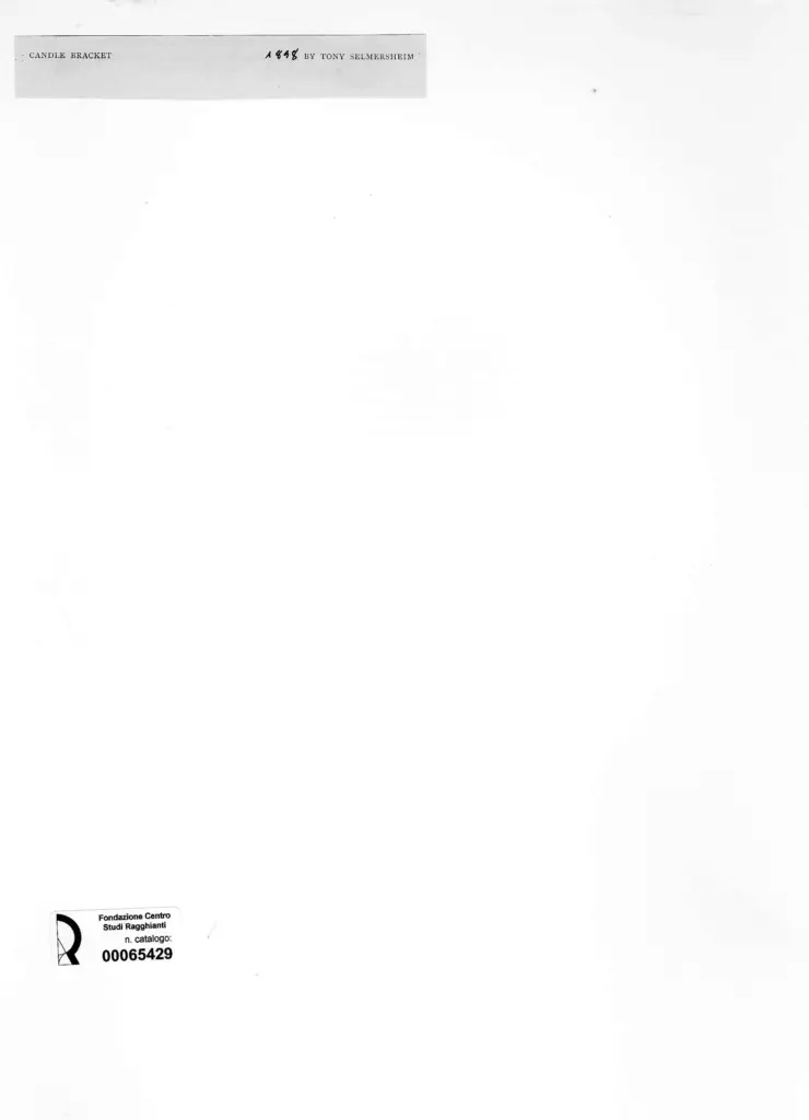 Anonimo , Selmersheim, Tony - sec. XIX - Candle bracket , retro