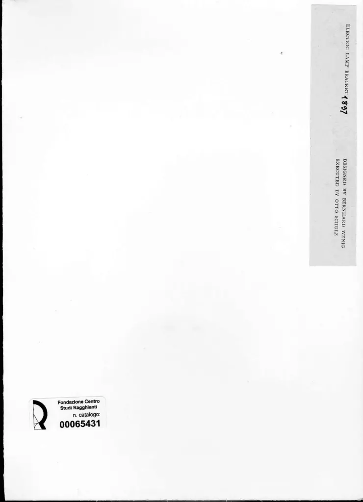 Anonimo , Wenig, Bernhard - sec. XIX - Electric lamp bracket , retro