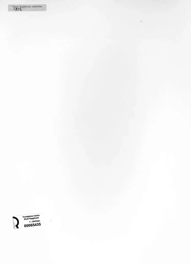 Anonimo , Anonimo sec. XIX - sc. XIX - Vase et porte en malachite , retro